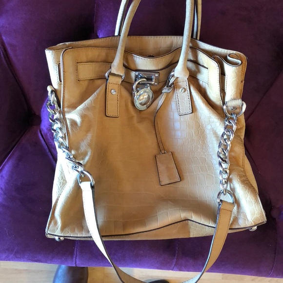 KORS Michael Kors Handbags - Large light tan Hamilton